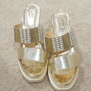 Gold Platform Sandals